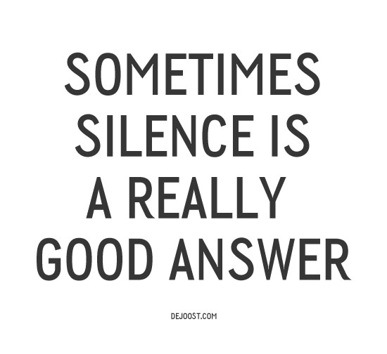 Put Some Silence into Your Life