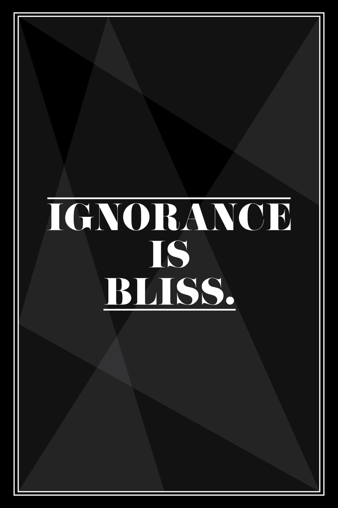 Is Ignorance Really Bliss?