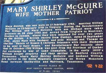 Ancestral Stories- Revolutionary War Lt Michael Shirley